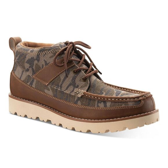 Sun + Stone Men's Kohen Printed Lace-Up Boots - Picture 1 of 7